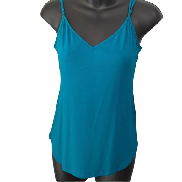 HALE BOB top in teal& deep purple velvet, beading at v neck line, small, EUC - Picture 7 of 12